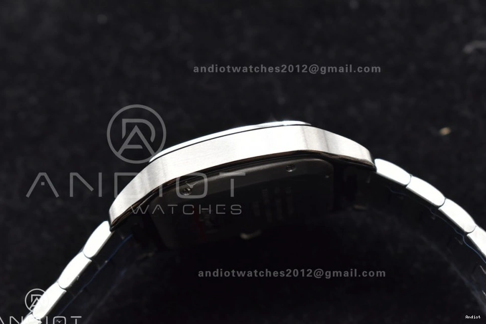 MIYOTA 1:1 Cartier Black Best 40mm on Dial SS Santos Gray Edition 9015 SS de Bezel Bracelet BVF 0401